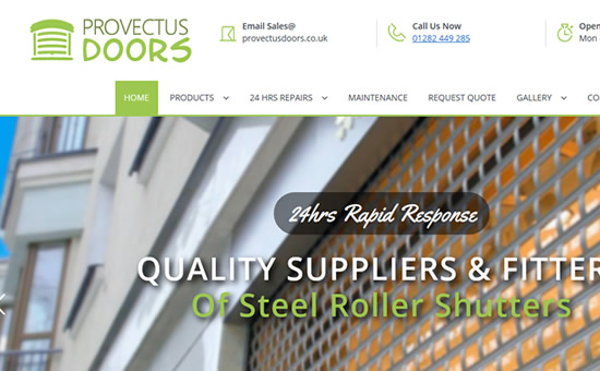 Provectus Doors web screenshot